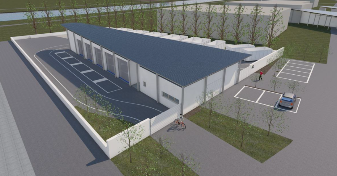 rendering del Centro di raccolta di Jesolo
